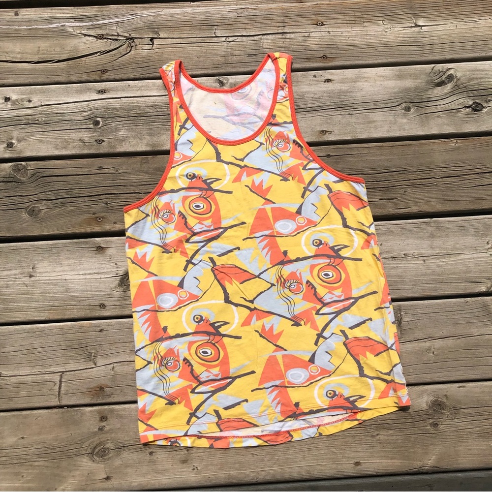 Faded Print Tank Top